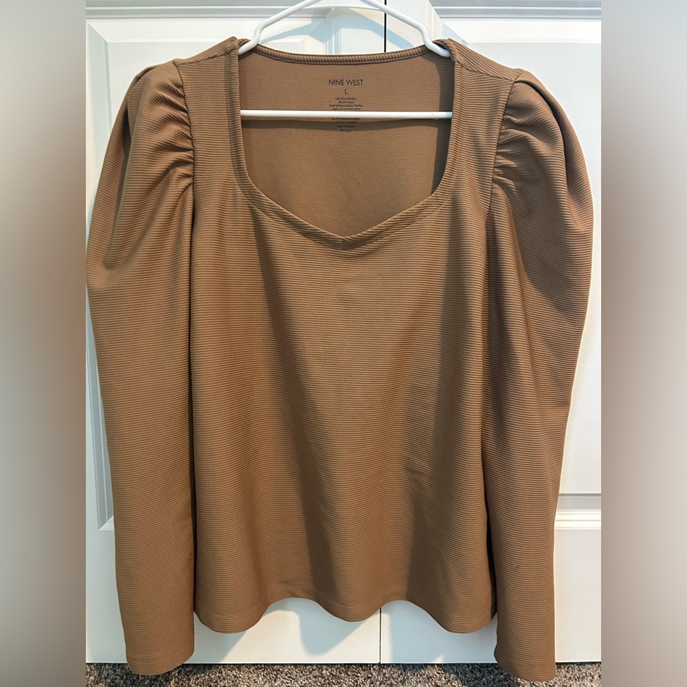 Nine West Light Brown Top